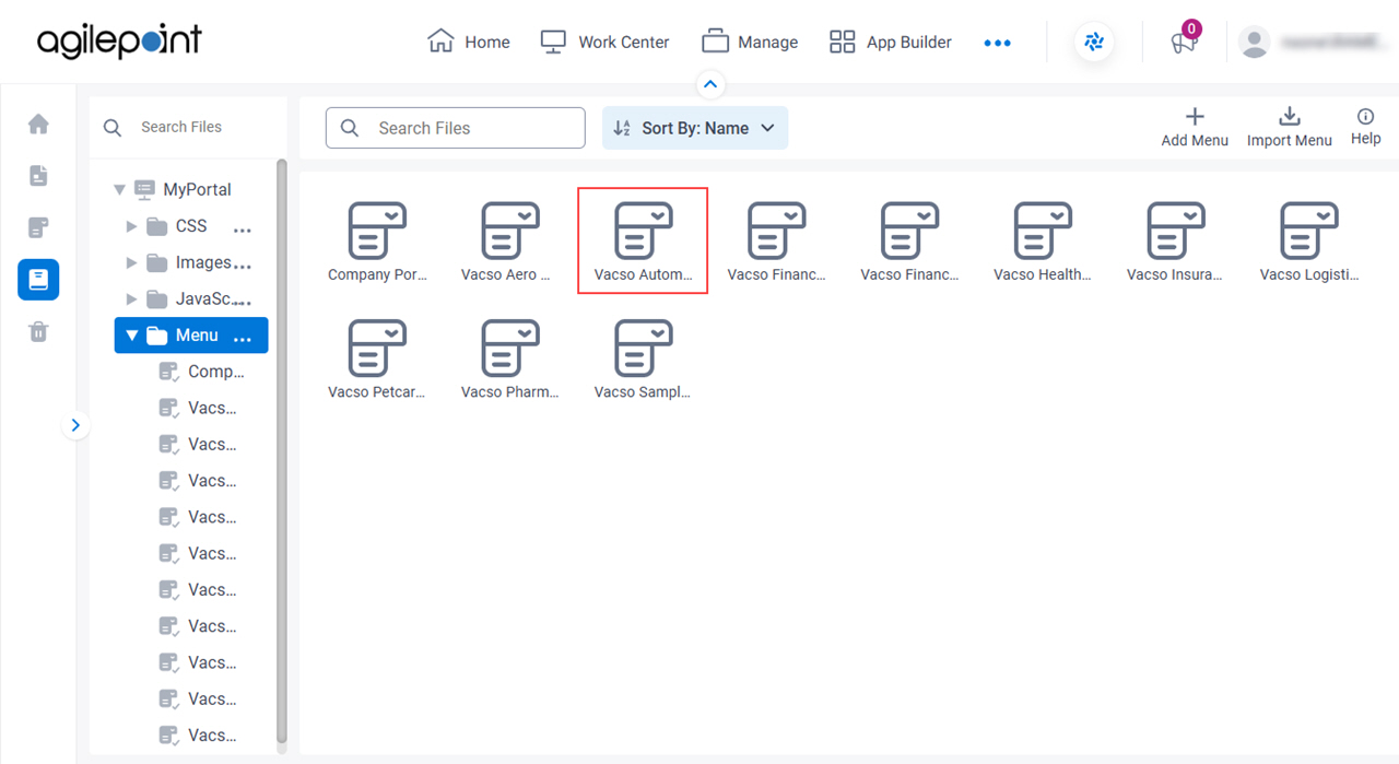Click Menu File
