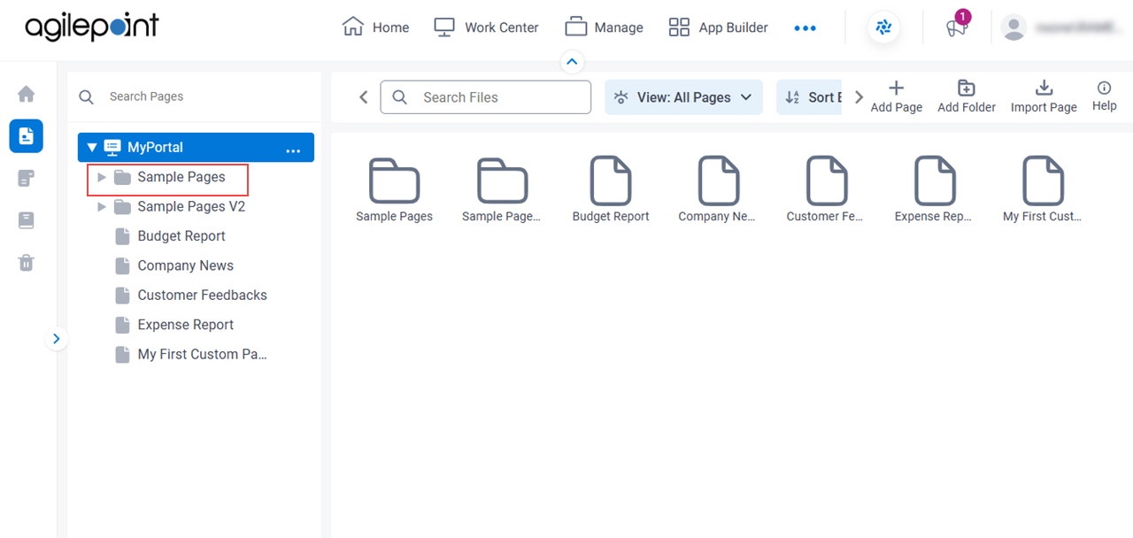 Click Sample Pages