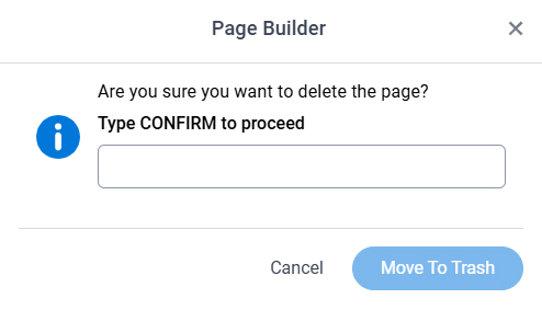 Move To Trash screen