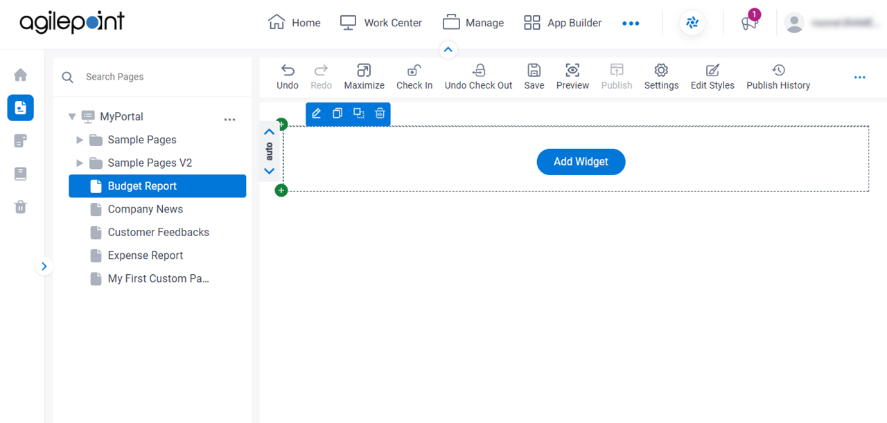 Open Custom Page