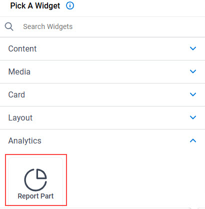 Report Part Widget