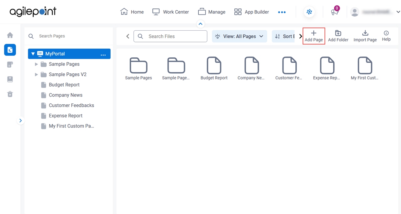 Click Add Page