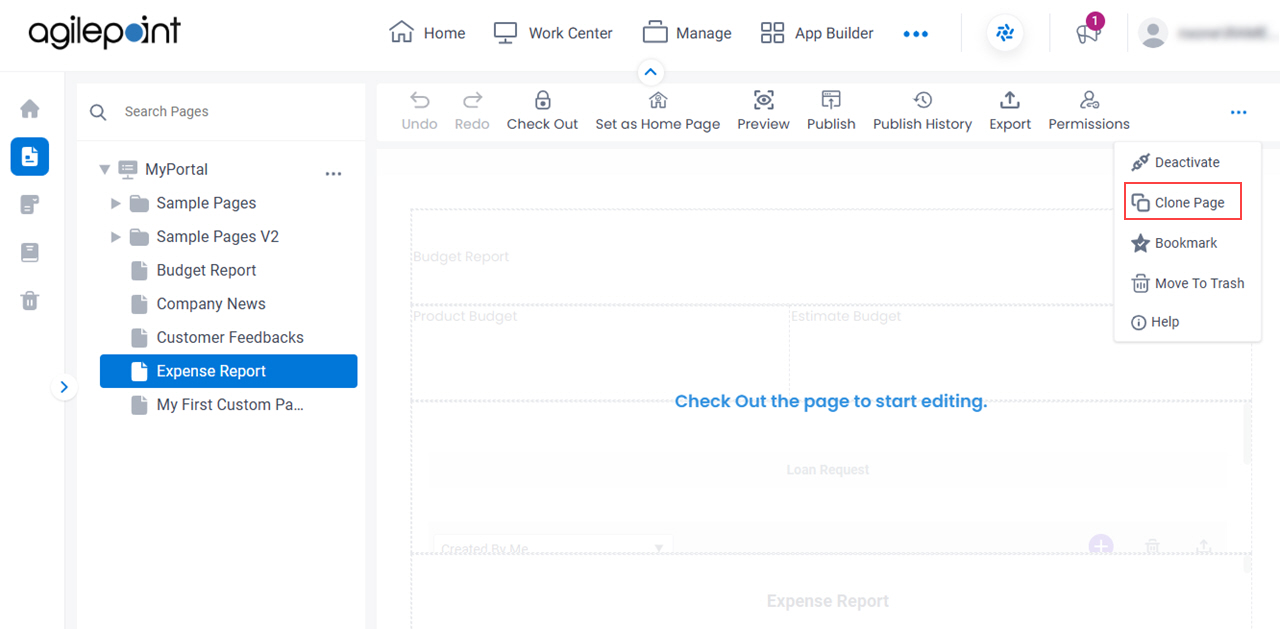 Click Clone Page
