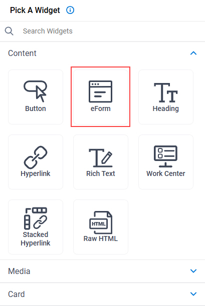 Click eForm Widget