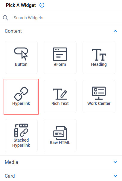 Click Hyperlink Widget