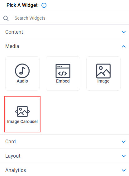 Click Image Carousel Widget
