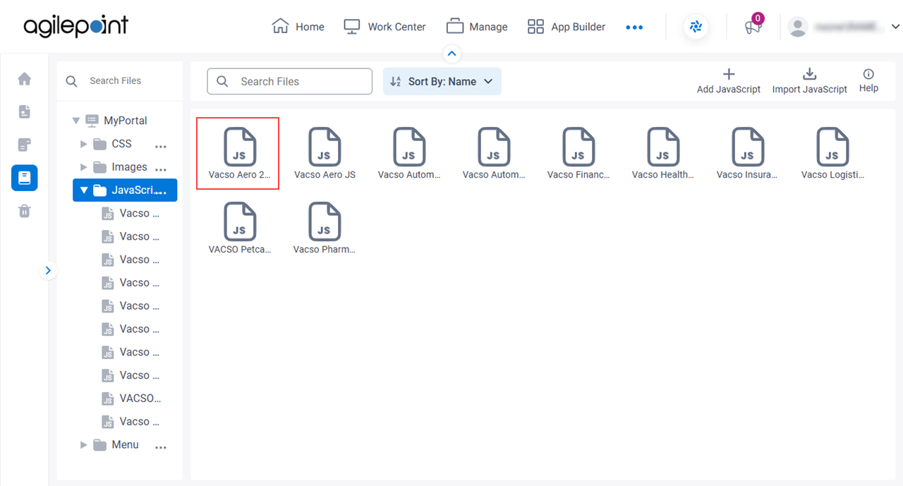 Click JavaScript File