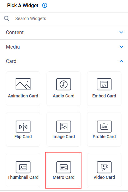 Click Metro Card