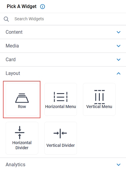 Click Row Widget