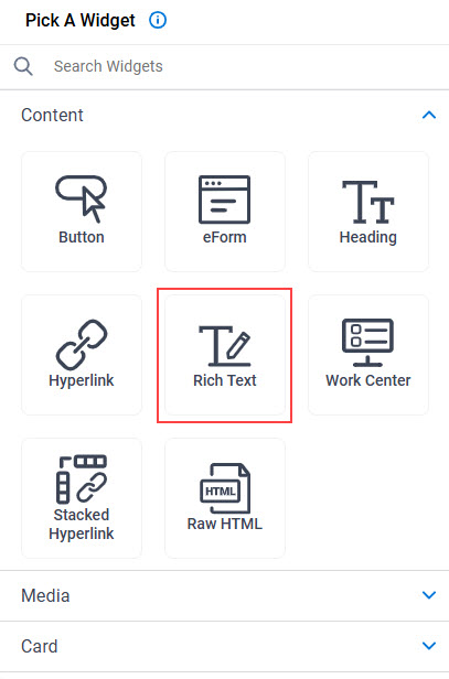 Rich Text Widget