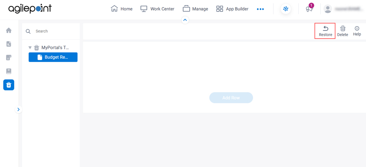 Click Restore Page