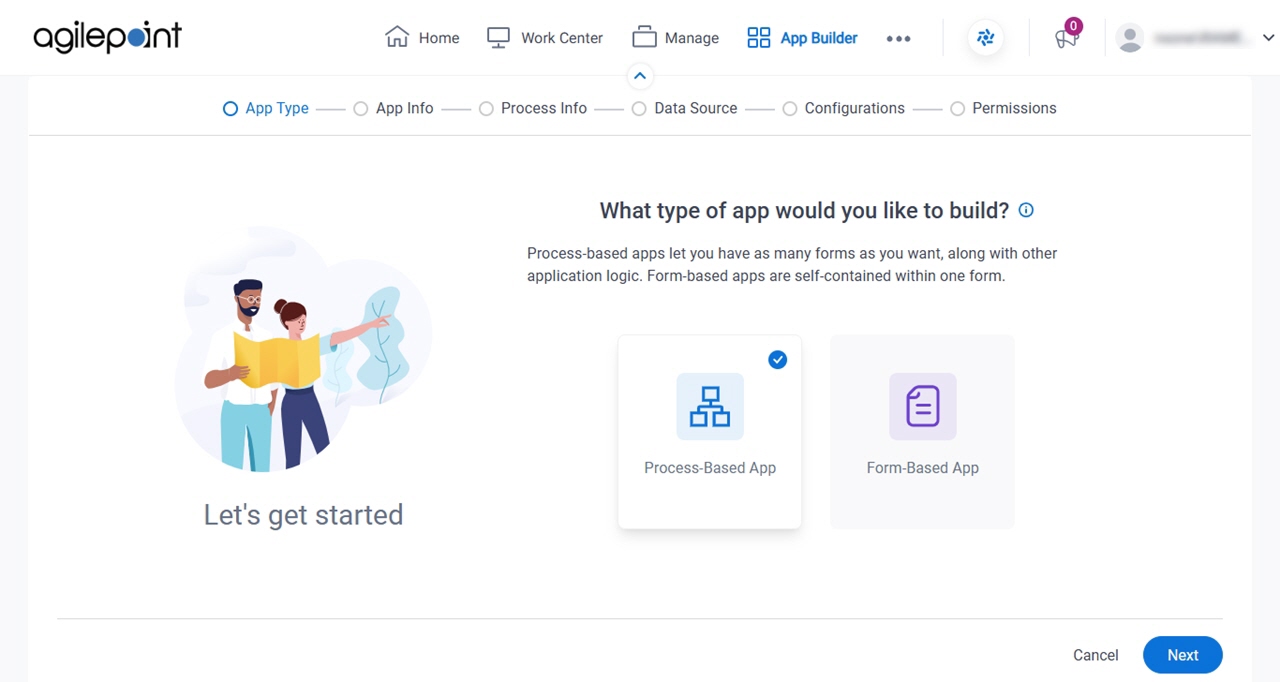 Modern Add an App Experience screen