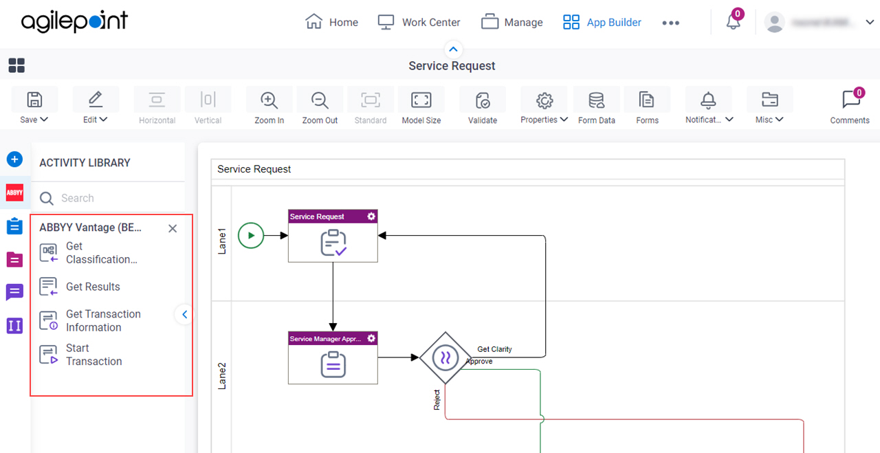Process Activities for ABBYY Vantage