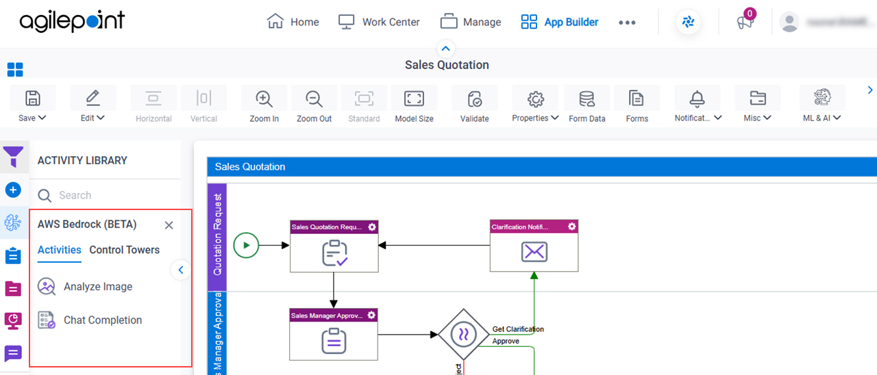 Process Activities for AWS Bedrock