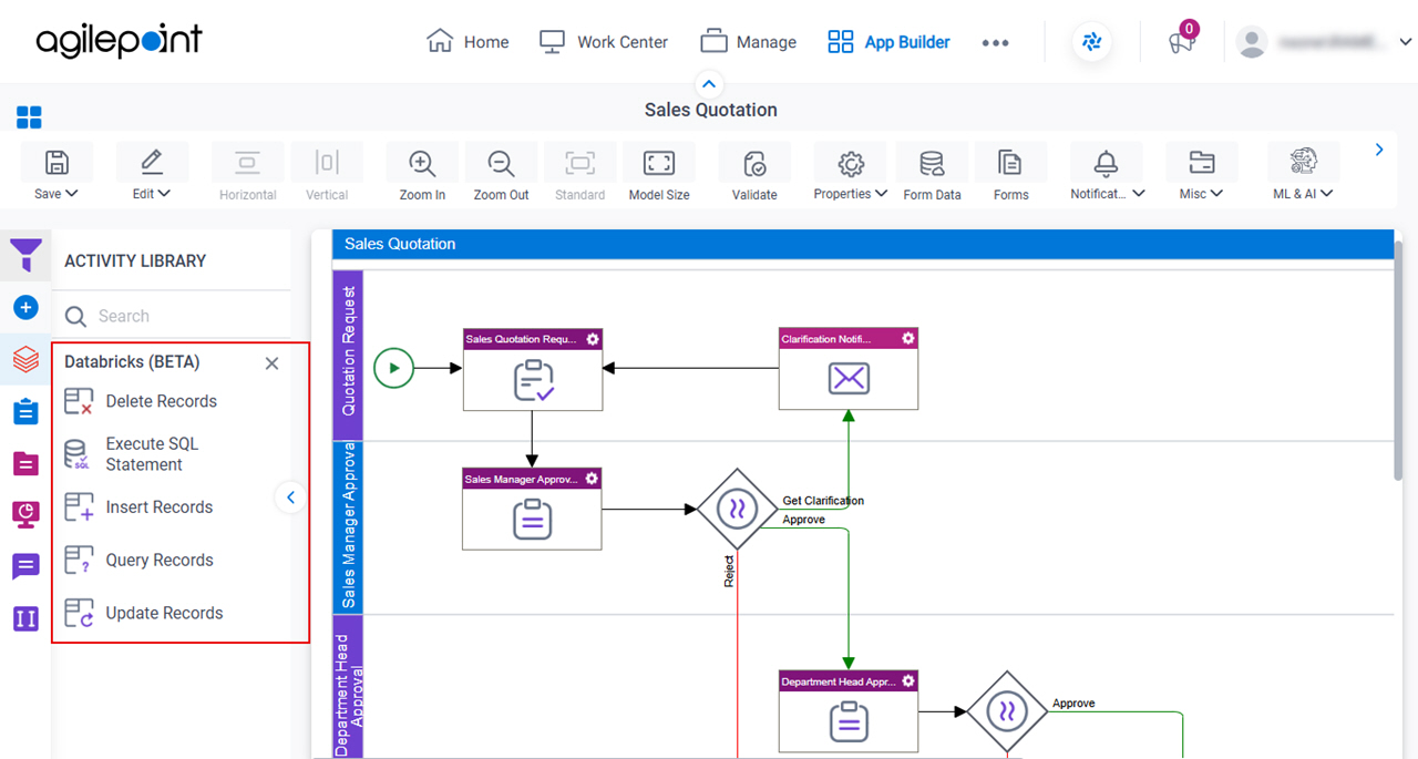 Process Activities for Databricks