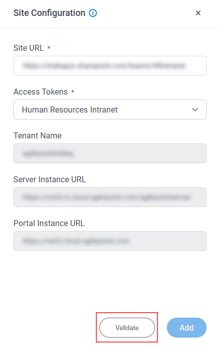 Click Validate