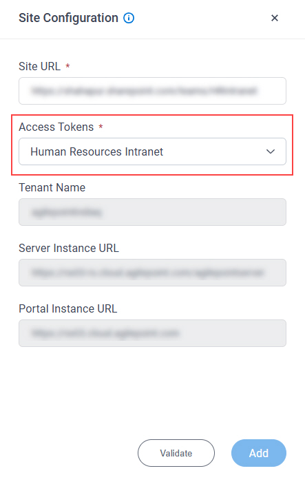 Select Access Token
