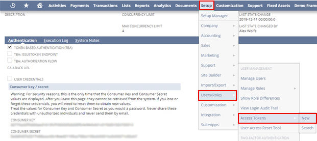 Oracle NetSuite Home page