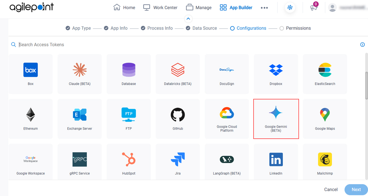 Select Google Gemini