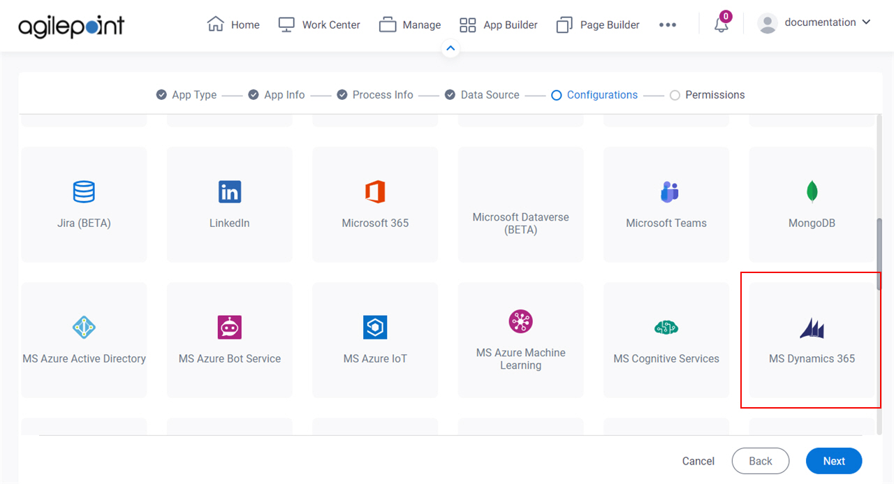 Select MS Dynamics 365