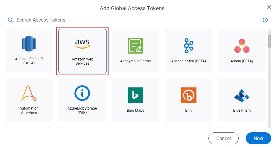 Click Amazon Web Services