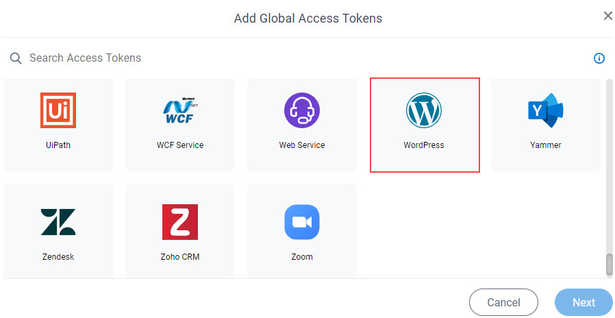 Click WordPress