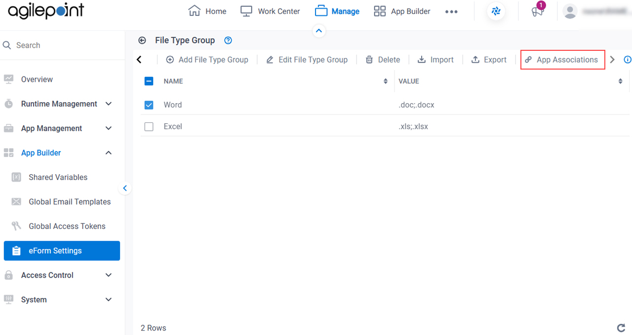 Click App Associations