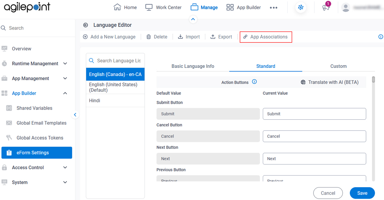 Click App Associations