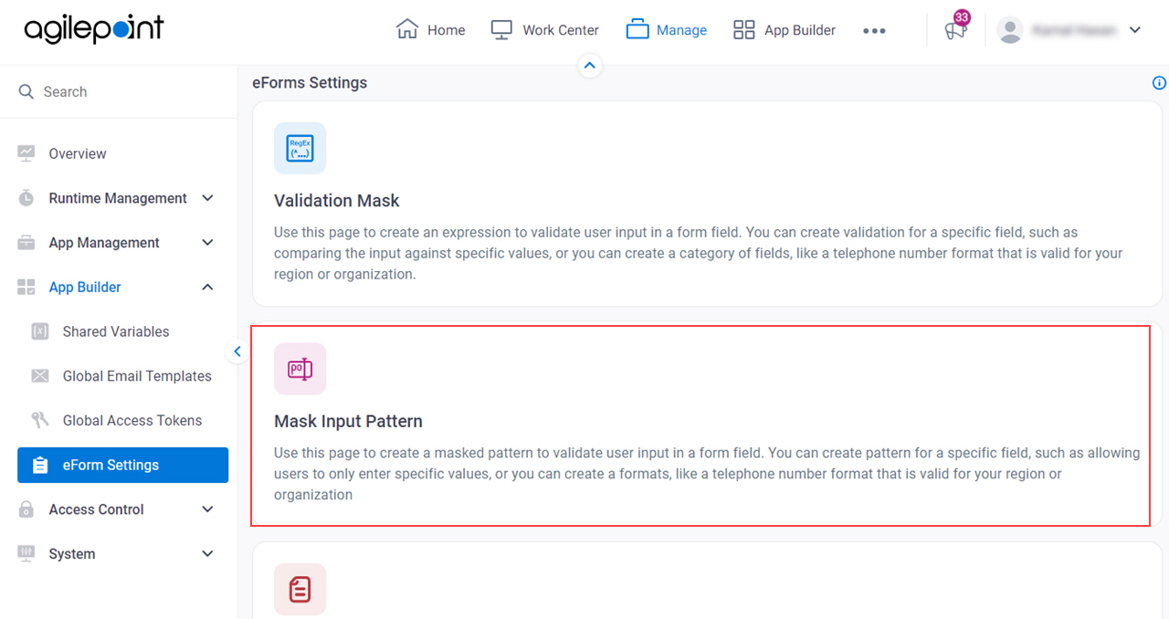 Click Masked Input Pattern
