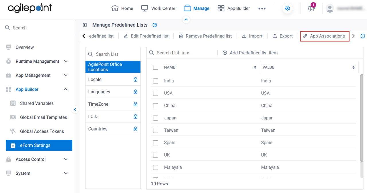 Click App Associations