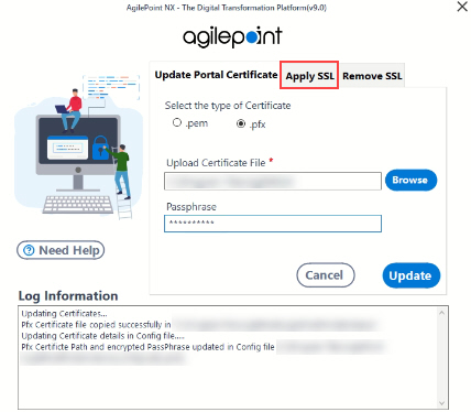 Click Apply SSL