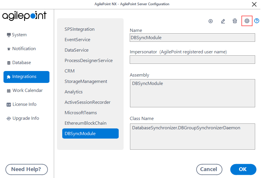 Click Configure