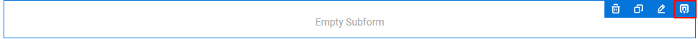 Design Subform screen