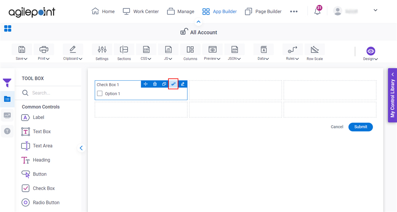 Click Rules icon