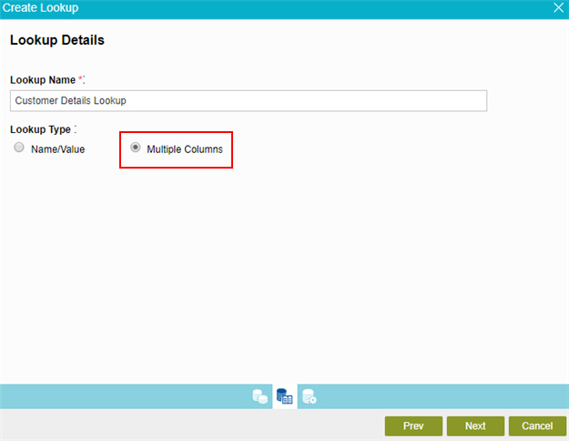 Lookup Details screen
