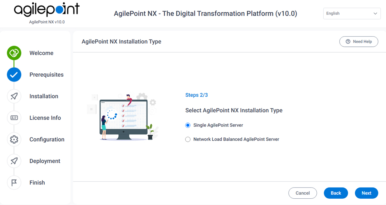 Select AgilePoint Installation Type screen
