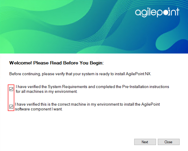 Welcome Please Read Before You Begin screen