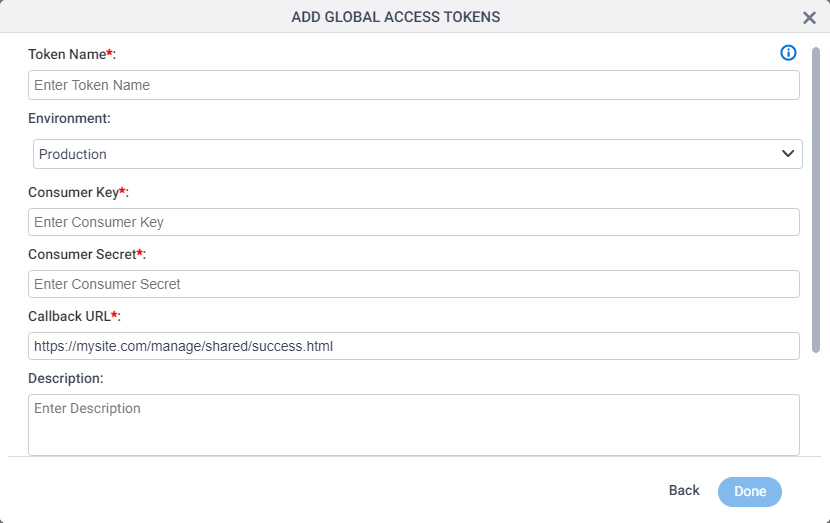 Salesforce Access Token screen