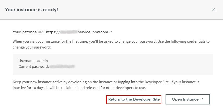 Return to the Developer Site