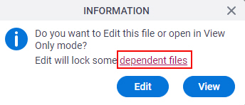Click Dependent Files