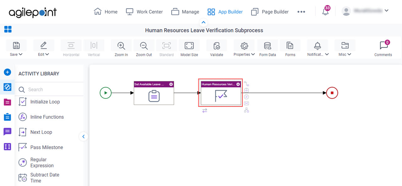 Human Resources Verification Complete process model
