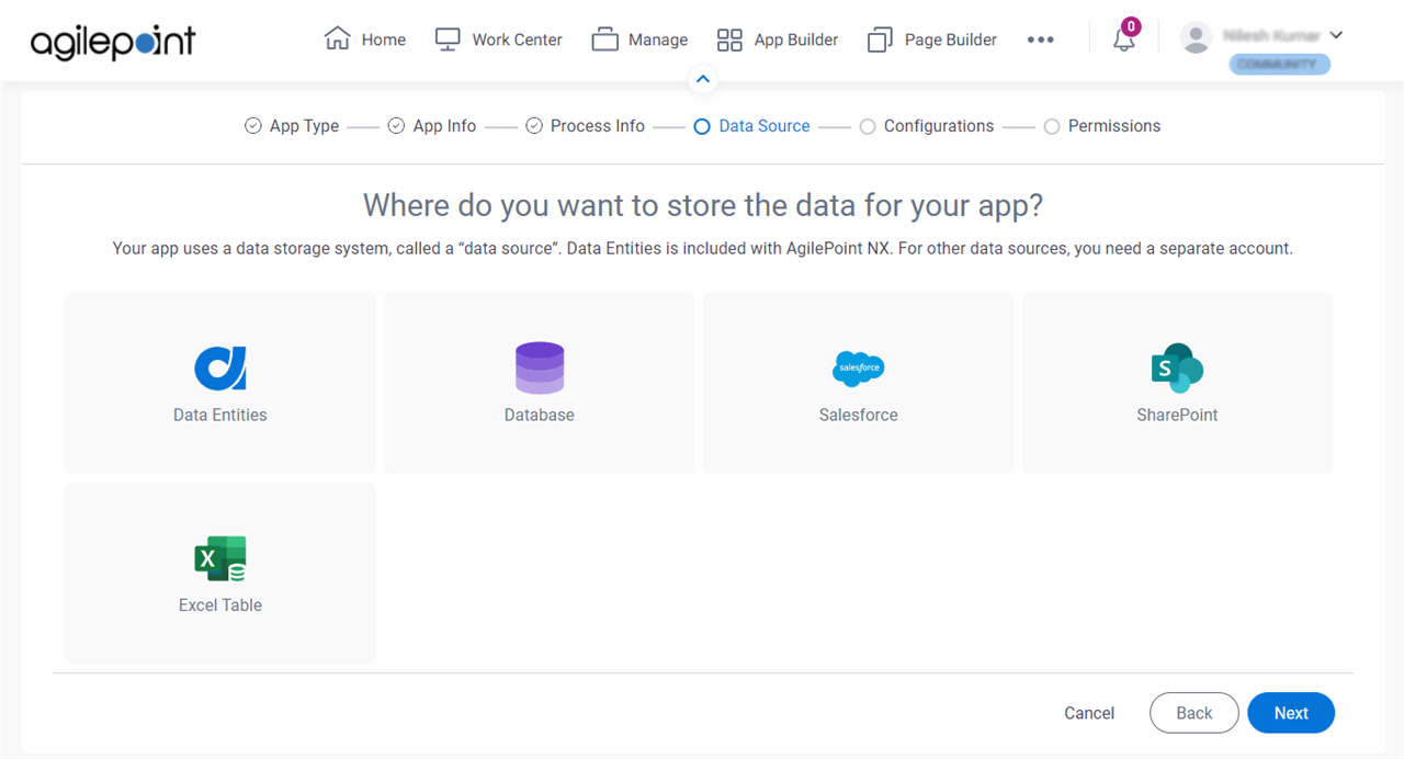 Where do you want to store the data for your app screen