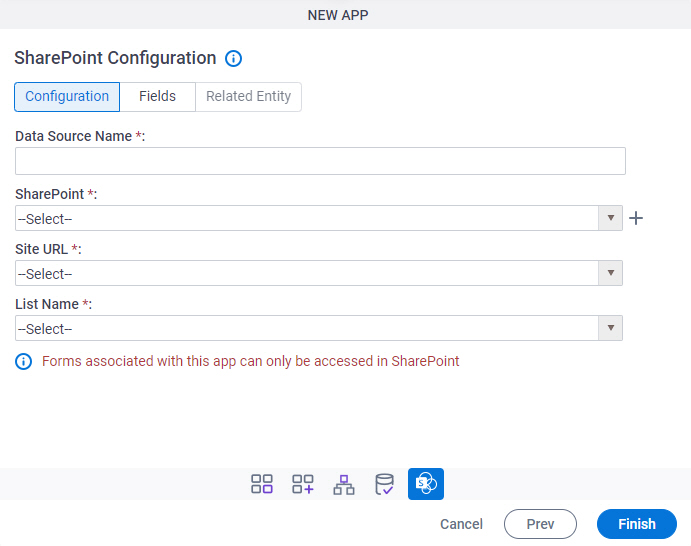 SharePoint Configuration Configuration tab
