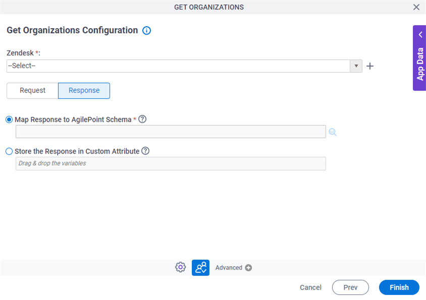 Get Organizations Configuration Response tab