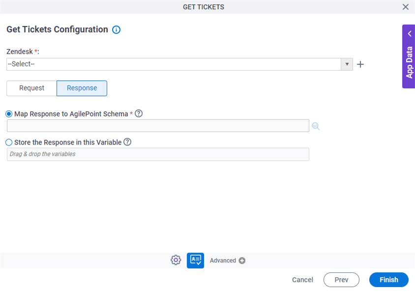 Get Tickets Configuration Response tab