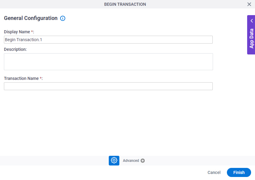 General Configuration screen