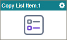 Copy List Item activity