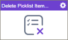 Delete Picklist Items activity