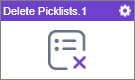 Delete Picklists activity