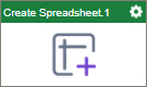 Create Spreadsheet activity